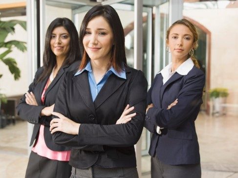 Equipo de ejecutivas profesionales
